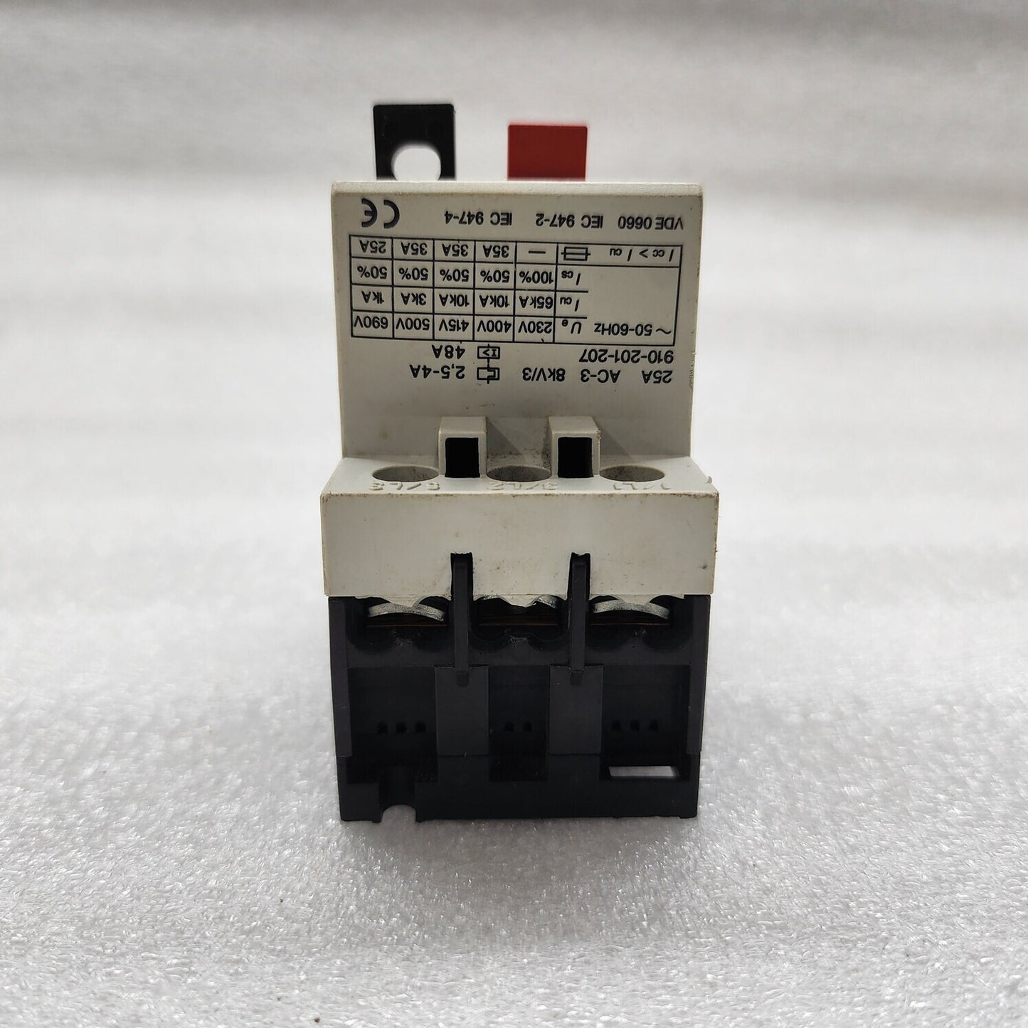 AEG MBS25 MANUAL MOTOR STARTER 910-201-207 2.5-4A