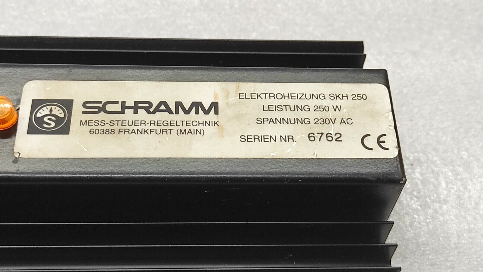 SCHRAMM SKH250 ELECTRIC HEATER 230VAC 250W
