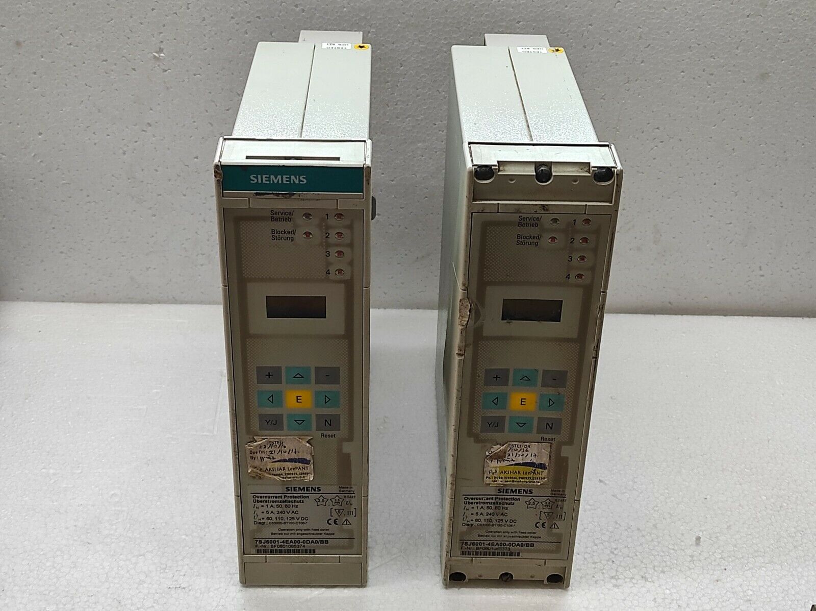 SIEMENS 7SJ6001-4ES00-0DA0/BB OVERCURRENT PROTECTION 