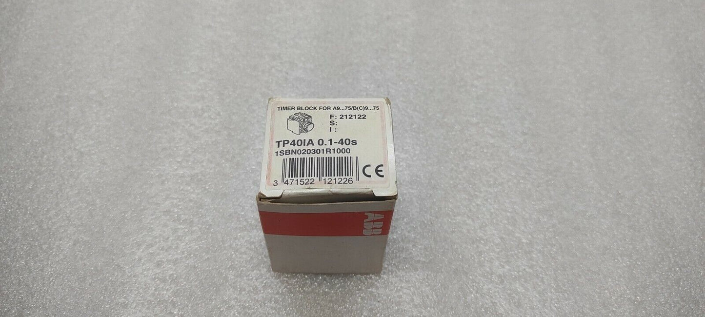 ABB TP40IA OFF DELAY TIMER MODULE 1SBN020301R1000 0.1-40S NIB