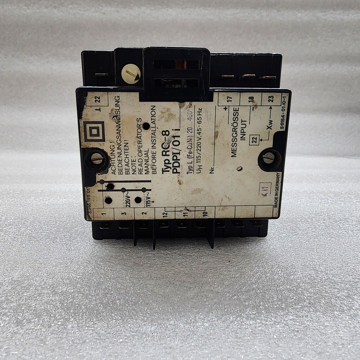METRAWATT RO-8 TEMPERATURE CONTROLLER PDPI/01 3.346.195.01 115-220V