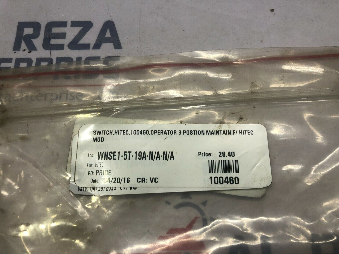 HITEC 100460 3-POSITION SWITCH LOT OF 2 UNIT