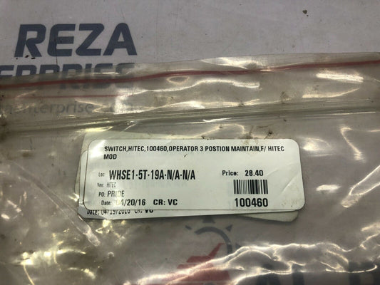 HITEC 100460 3-POSITION SWITCH LOT OF 2 UNIT