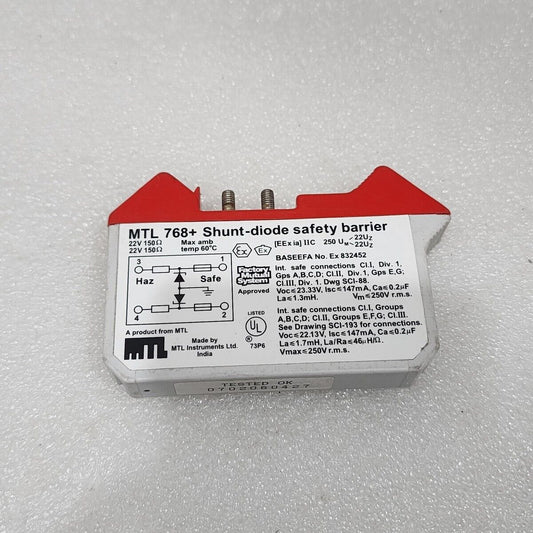 MTL INSTRUMENTS MTL 768+ SHUNT DIODE SAFETY BARRIER