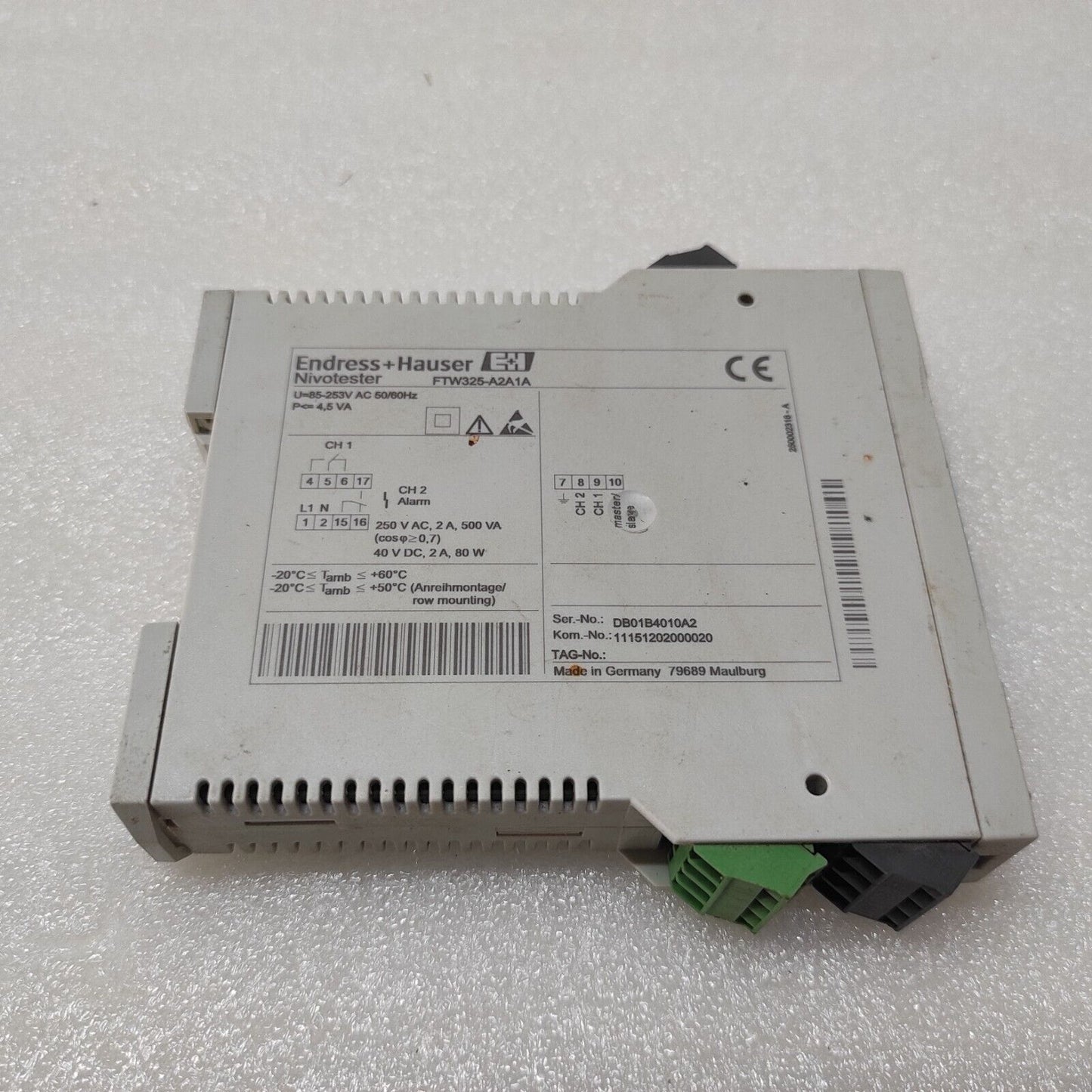 ENDRESS HAUSER FTW 325 NIVOTESTER FTW325-A2A1A 85-253V 