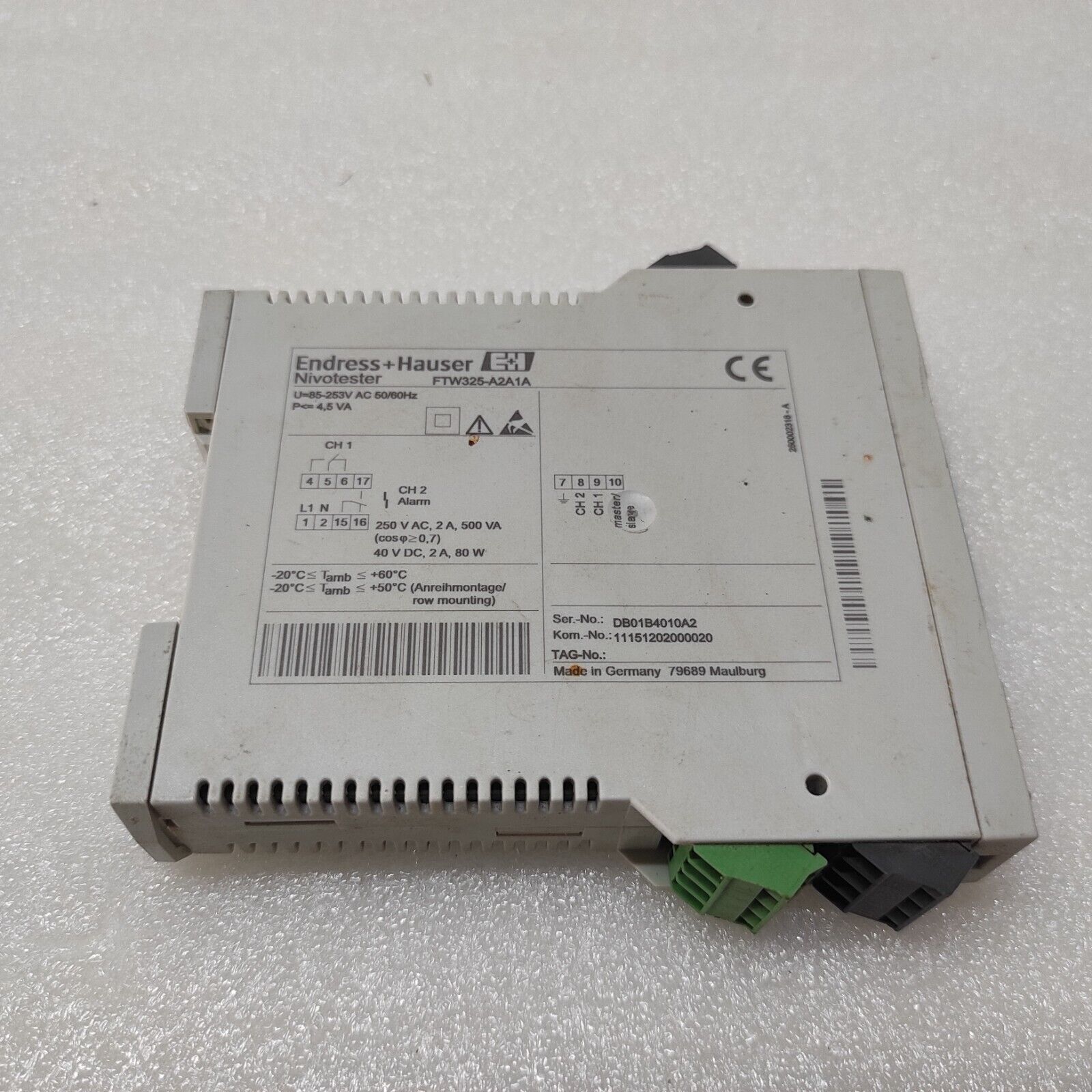 ENDRESS HAUSER FTW 325 NIVOTESTER FTW325-A2A1A 85-253V 