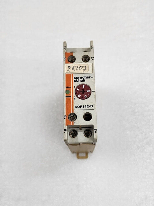 SPRECHER + SCHUH KOP112-D TIME DELAY RELAY 0194