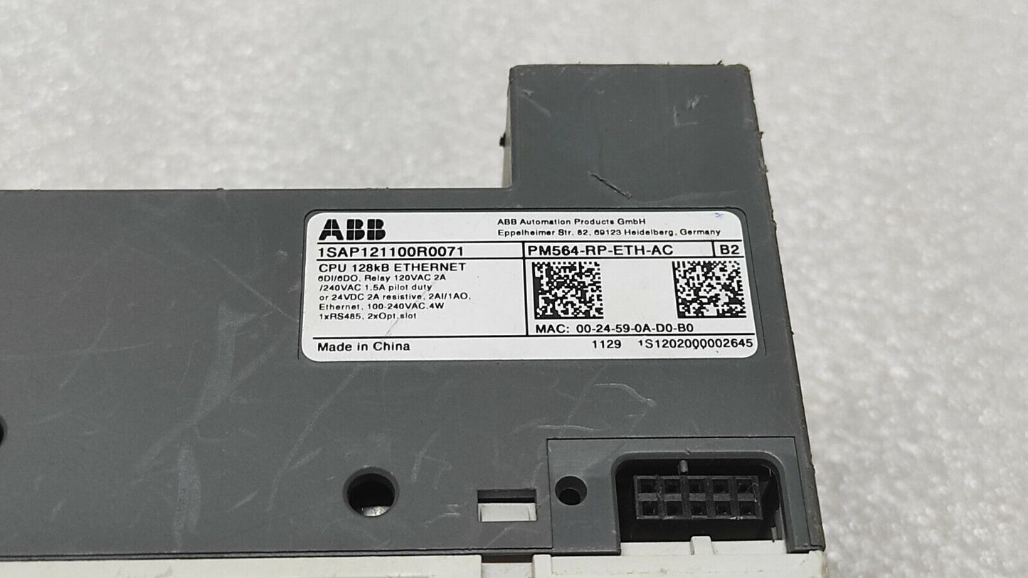 ABB PM564-RP-ETH-AC CPU 1SAP121100R0071