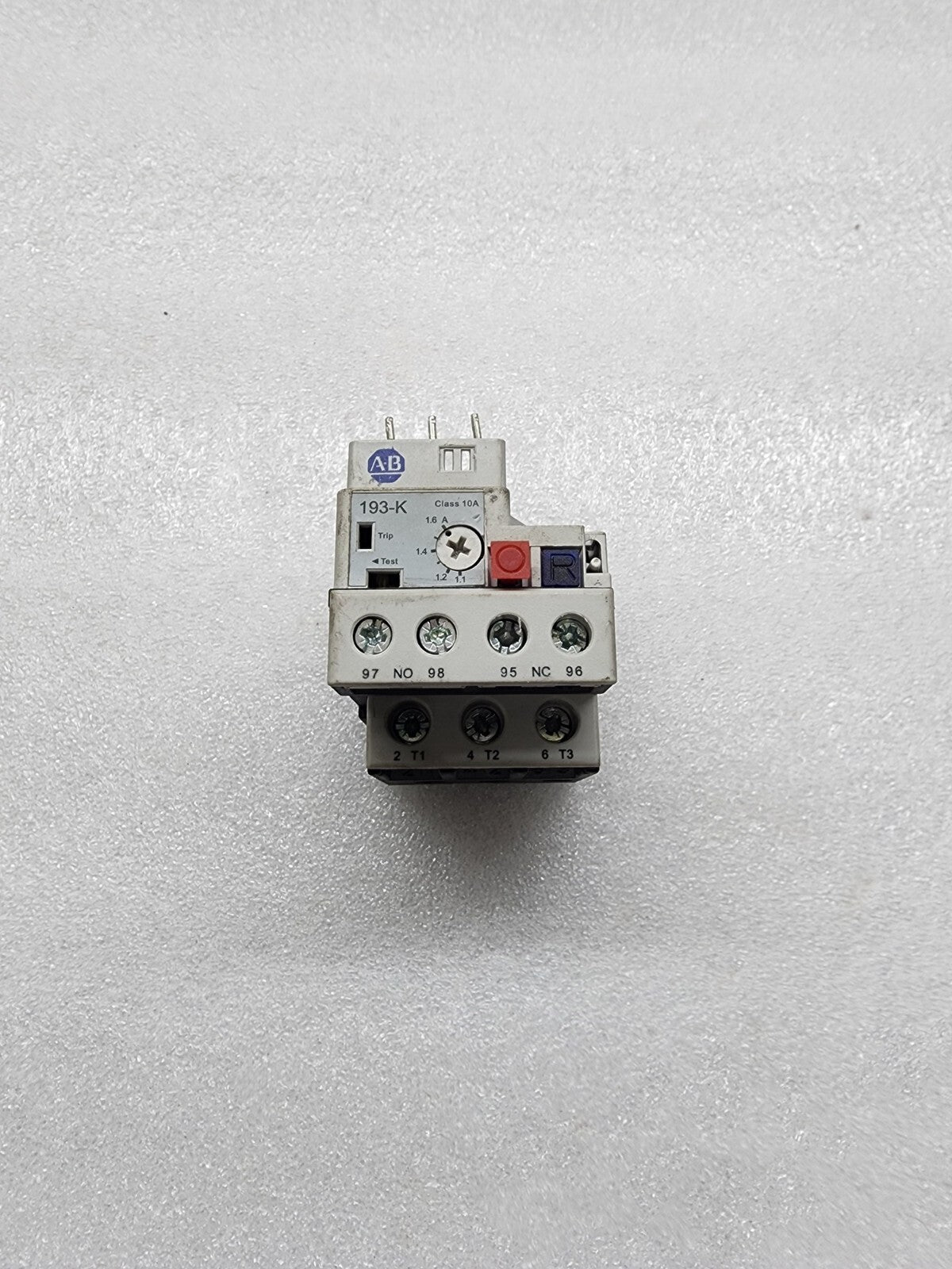 ALLEN BRADLEY CAT 193-KB16 THERMAL OVERLOAD RELAY 1.1-1.6A