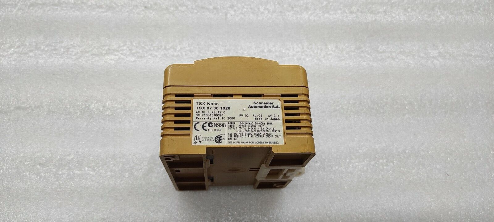 TELEMECANIQUE TSX NANO PLC TSX07301028 100-240VAC