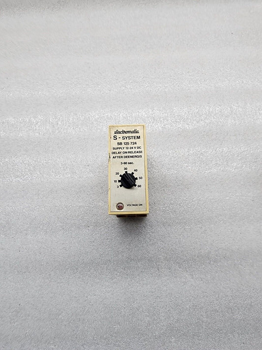 ELECTROMATIC SB 125 724 DELAY ON-RELEASE AFTER DEENERGIS
