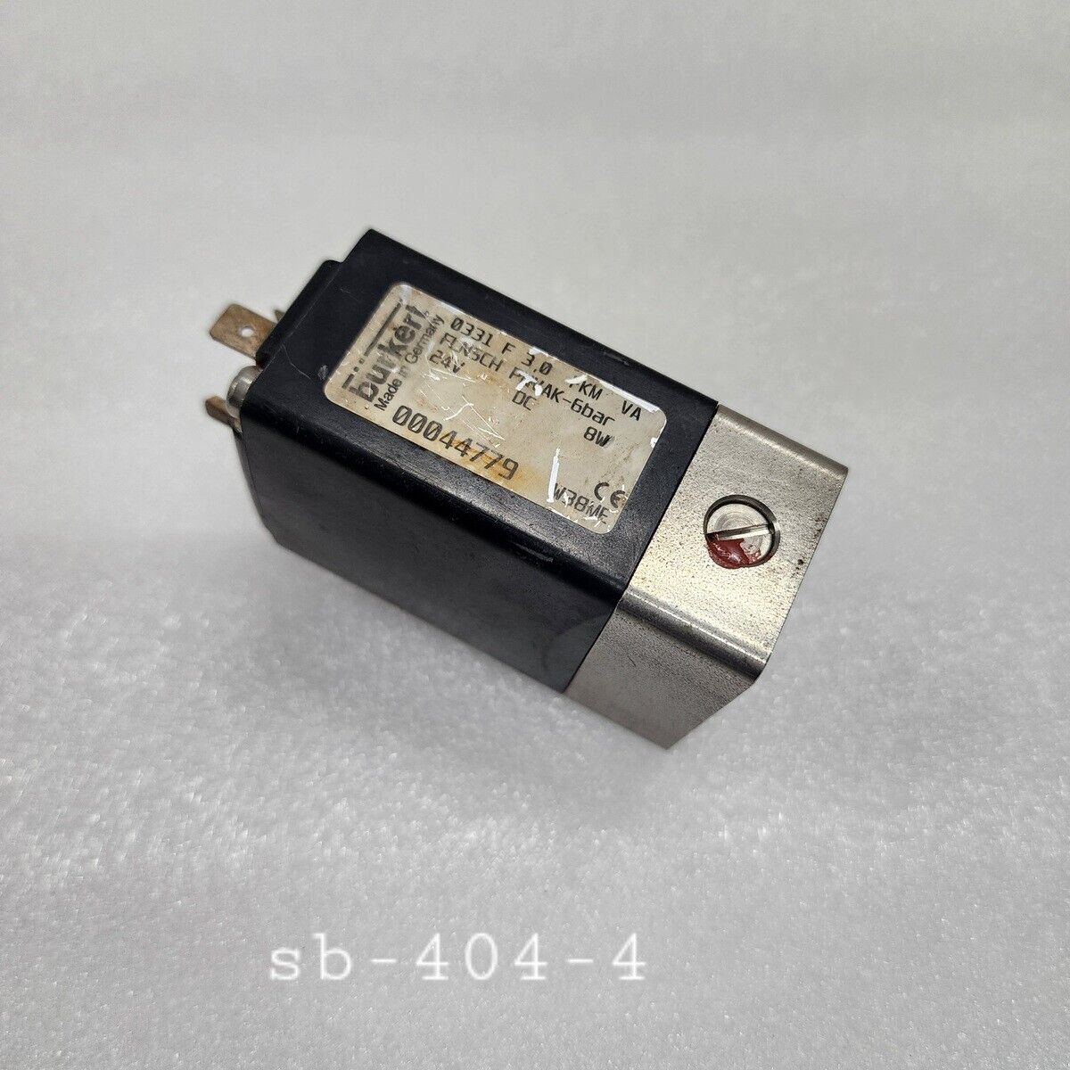 BURKERT 0331 F 3.0 FKM VA SOLENOID VALVE 24VDC 00044779