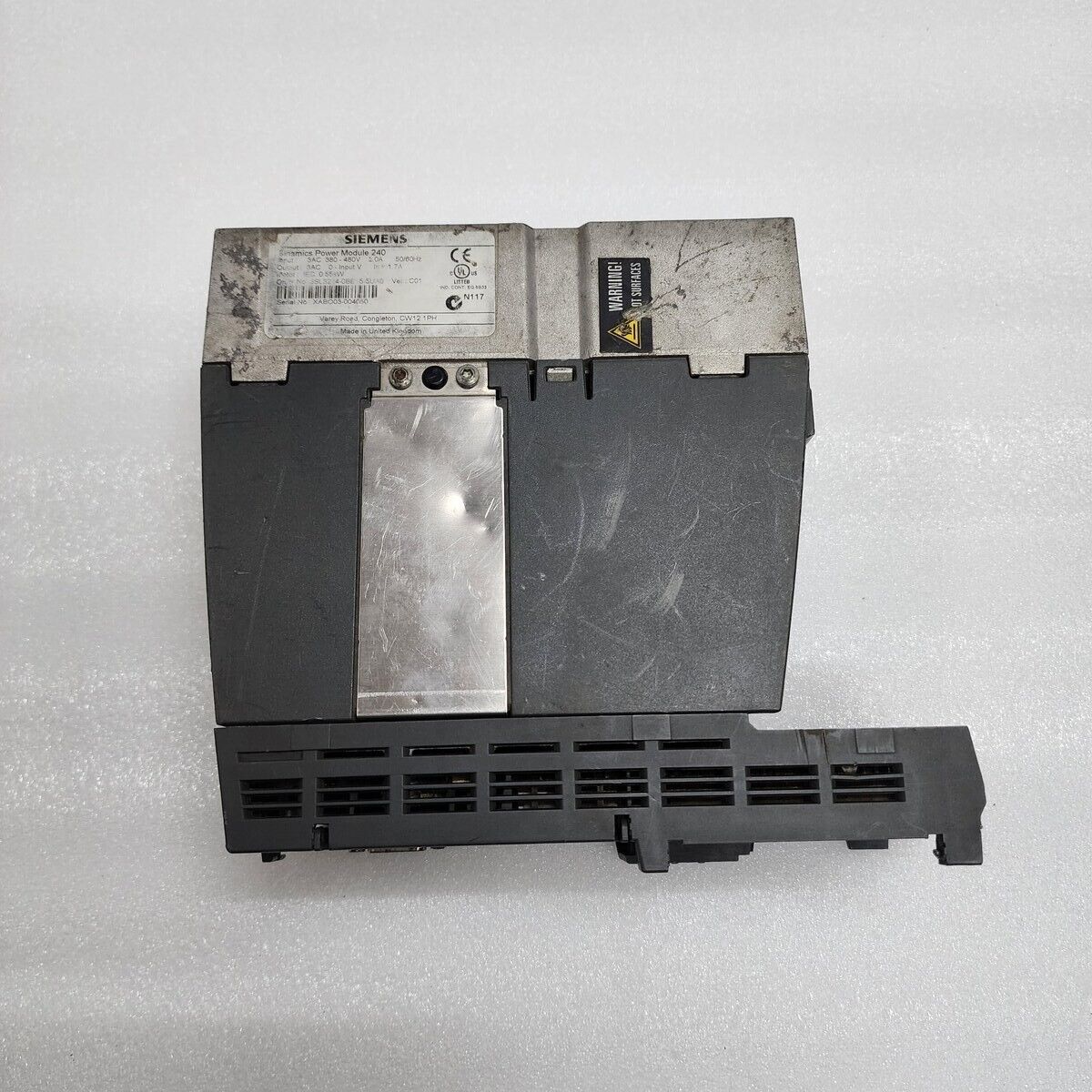 SIEMENS SINAMICS POWER MODULE 240 6SL3224-0BE15-5UA0 0.55kW CU240E-2 PN