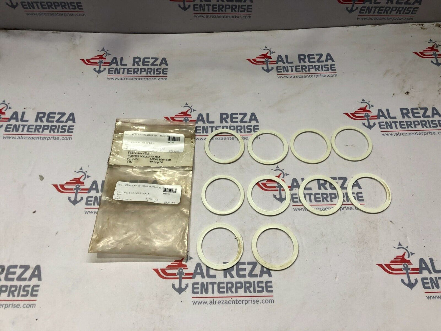 VARCO 8687140 NYLON WASHER 40MM LOT OF 10 UNIT