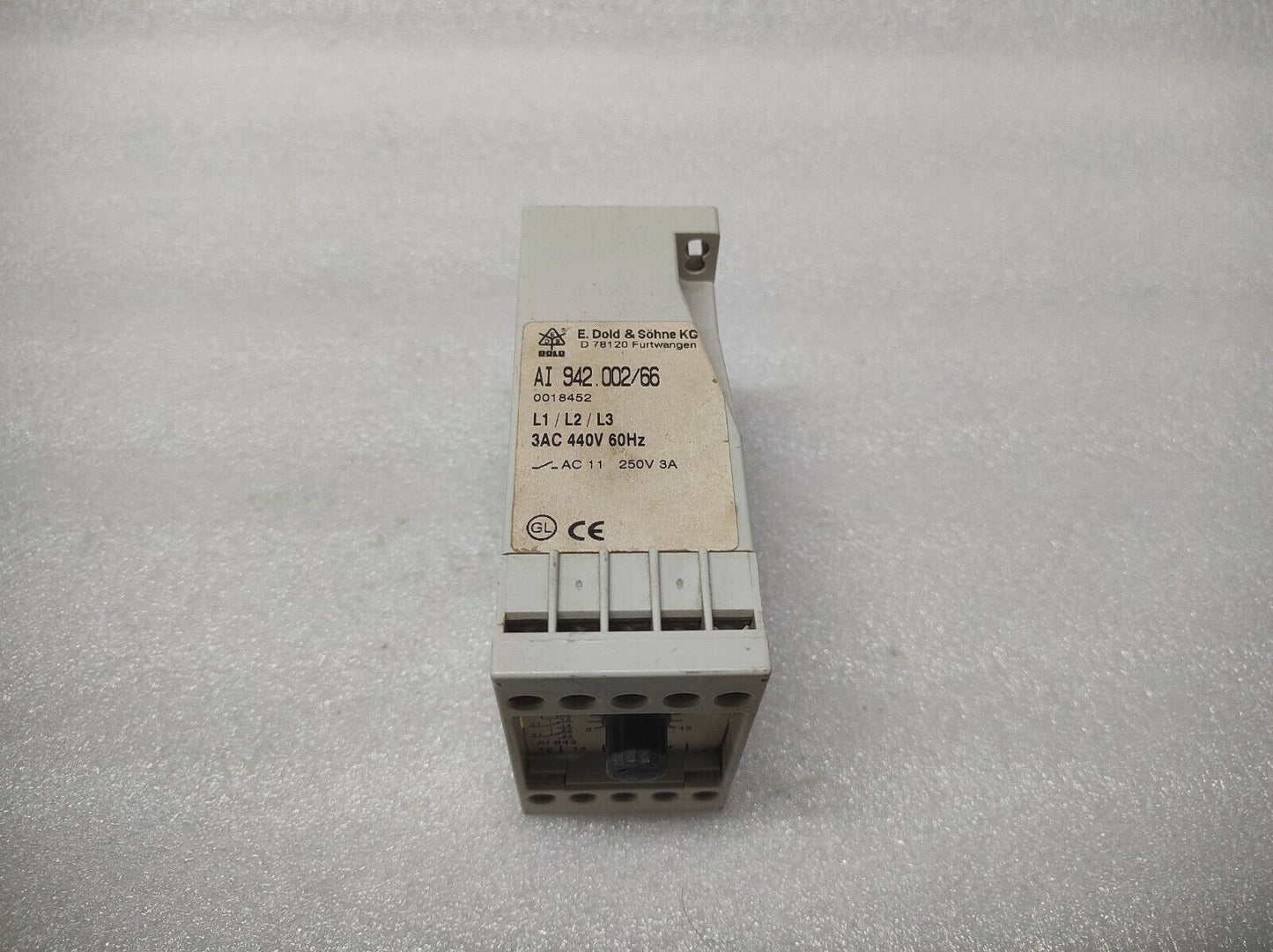 DOLD AI 942.002/66 TIME RELAY 0018452 440VAC