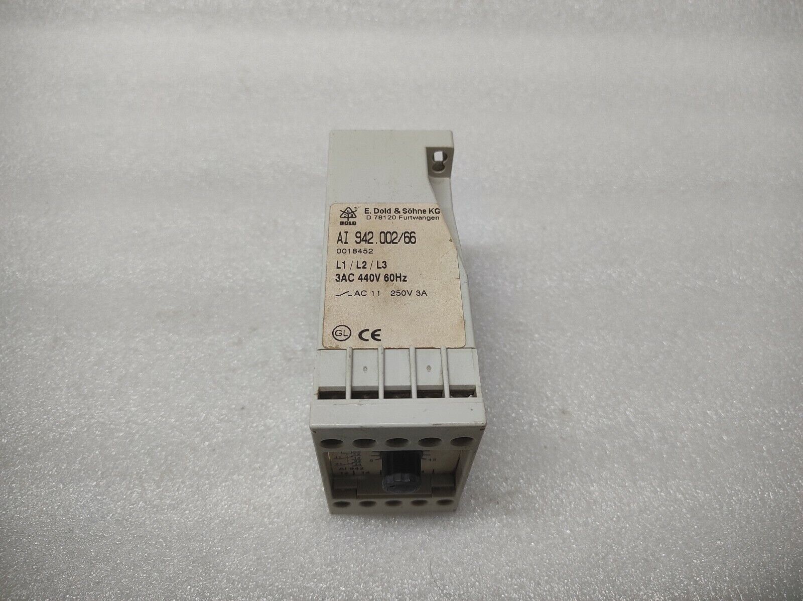 DOLD AI 942.002/66 TIME RELAY 0018452 440VAC