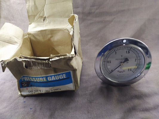 Daito DU G3/8 X 75 X 2.5 MPa Pressure Gauge 02167712 Hiroshima