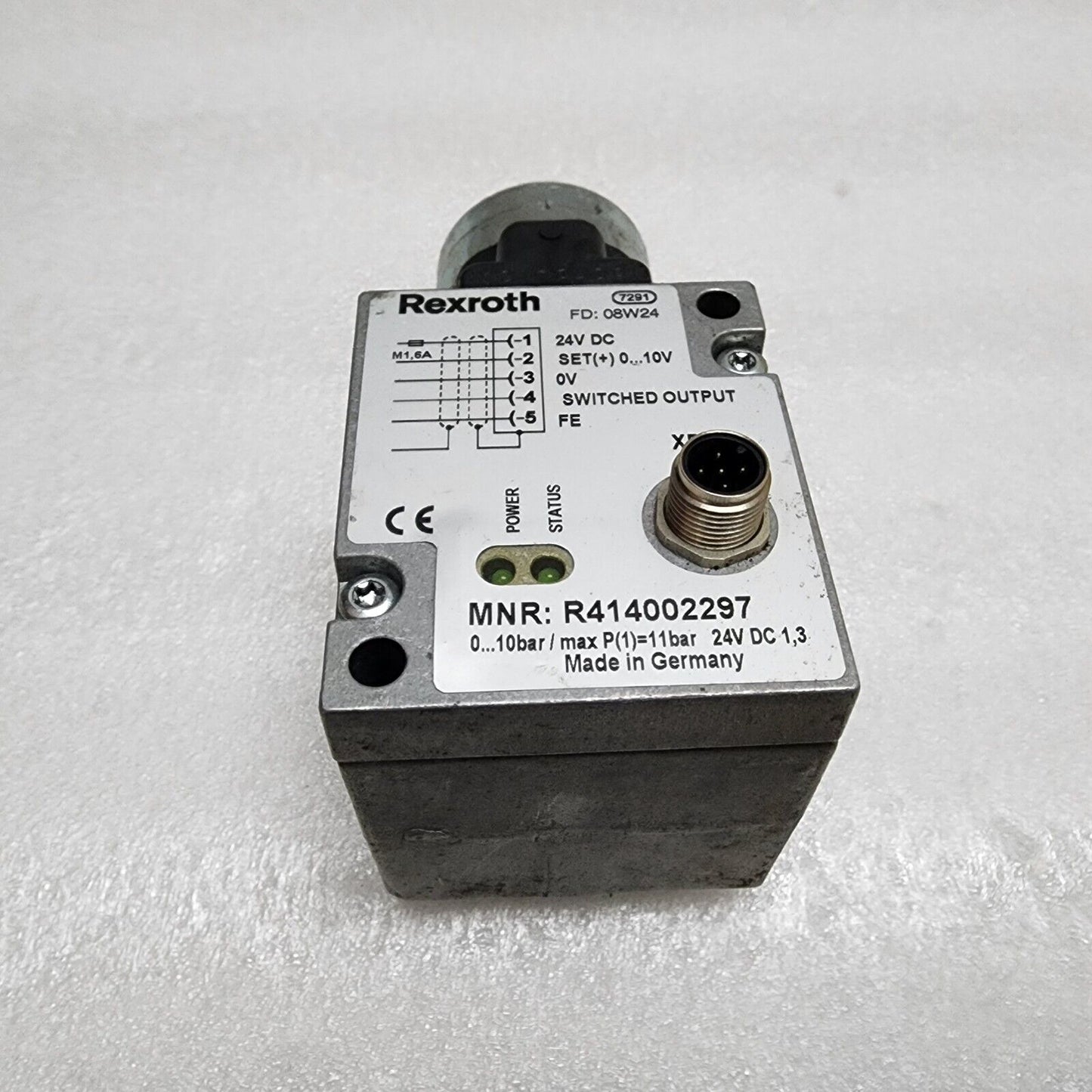 REXROTH 7291 R414002297 PRESSURE REGULATOR 24VDC MORE THAN 50 PC AVAILABLE