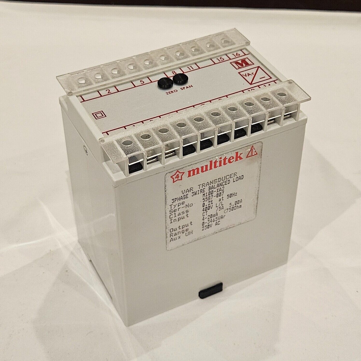 MULTITEK M100-XA2 VAR TRANSDUCER 230VAC