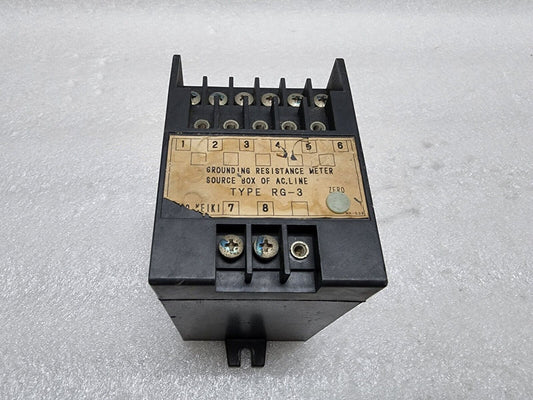 TOYO KEIKI RG-3 GROUNDING RESISTANCE METER JRI-100NB 110-440V