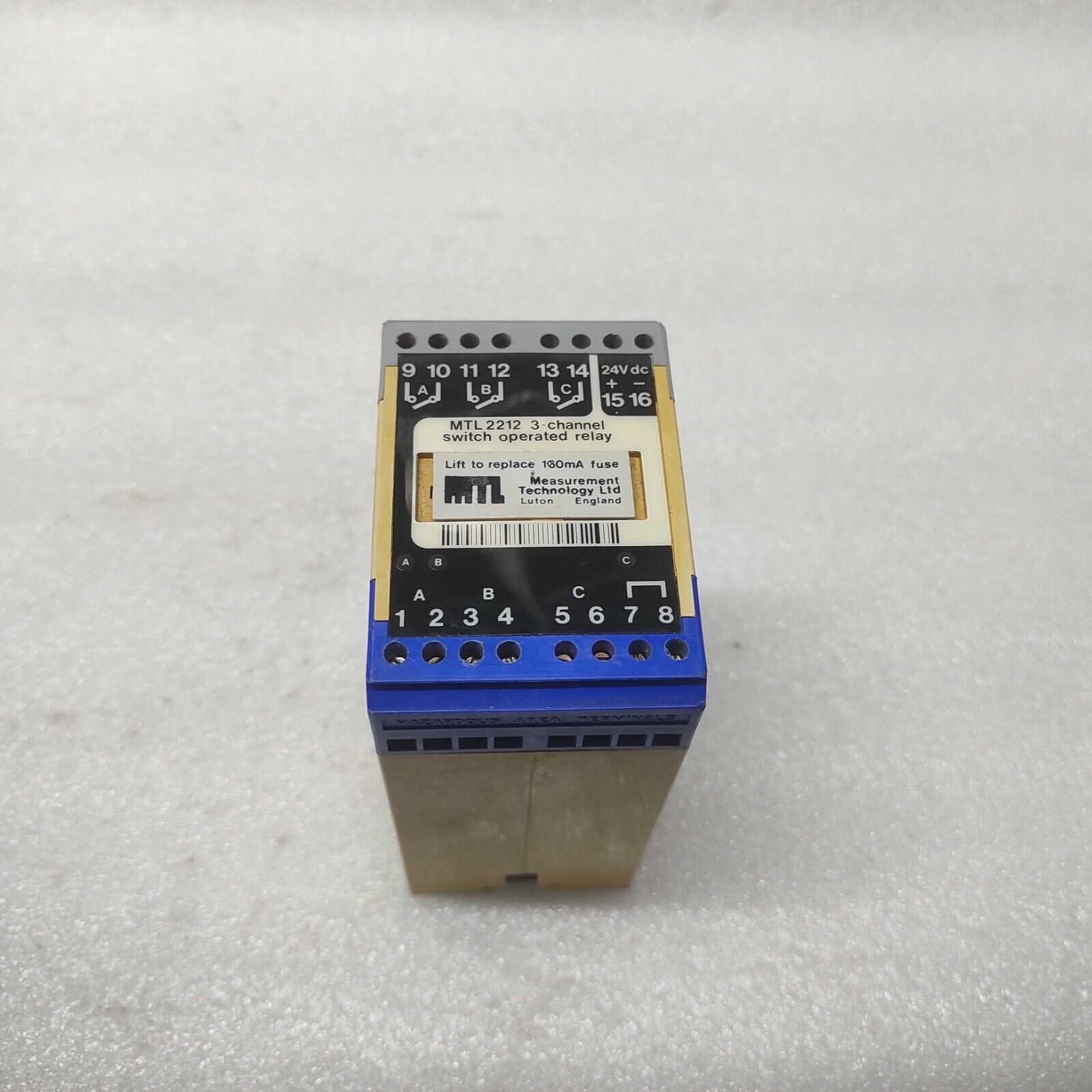 MEASUREMENT TECHNOLOGY MTL2212 3-CH SWITCH OPERATED RELAY 24VDC