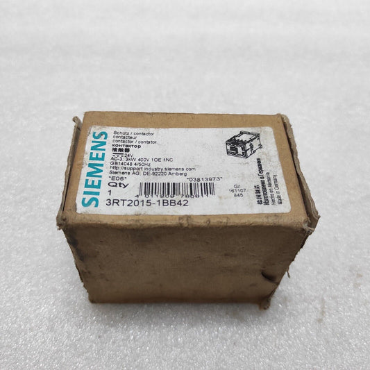 SIEMENS 3RT2015-1BB42 POWER RELAY CONTACTOR 24VDC