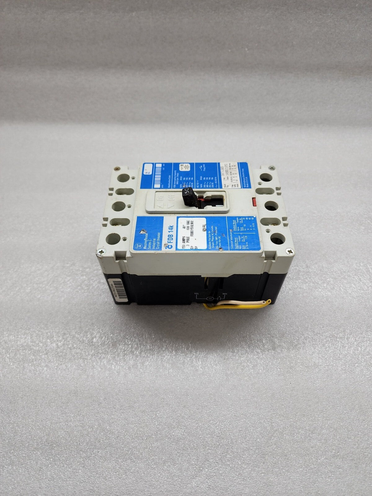 WESTINGHOUSE FDB 14K 3-POLE CIRCUIT BREAKER 150A FDB3150LS02