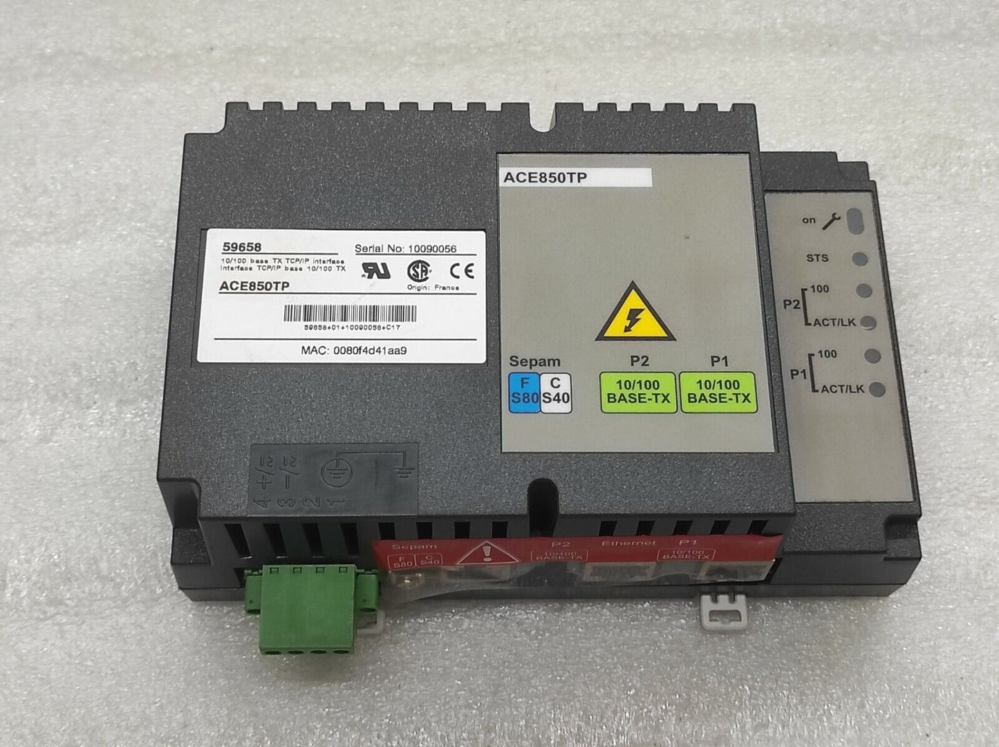 SE 59658 ETHERNET PORTS INTERFACE 10/100 BASE TX ACE850TP