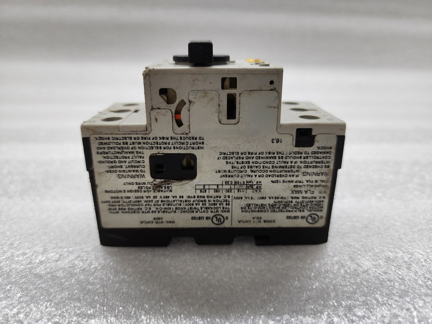 ALLEN BRADLEY CAT 140M-C2E-B40 MOTOR PROTECTION CIRCUIT BREAKER 2.5-4A