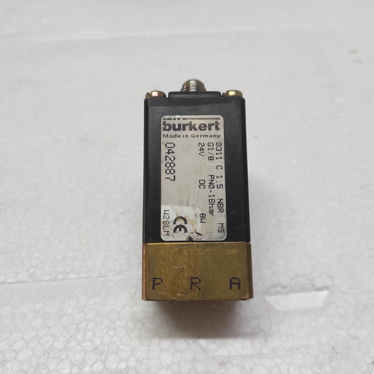 BURKERT 0311 C 1.5 NBR MS SOLENOID VALVE 042887 24VDC