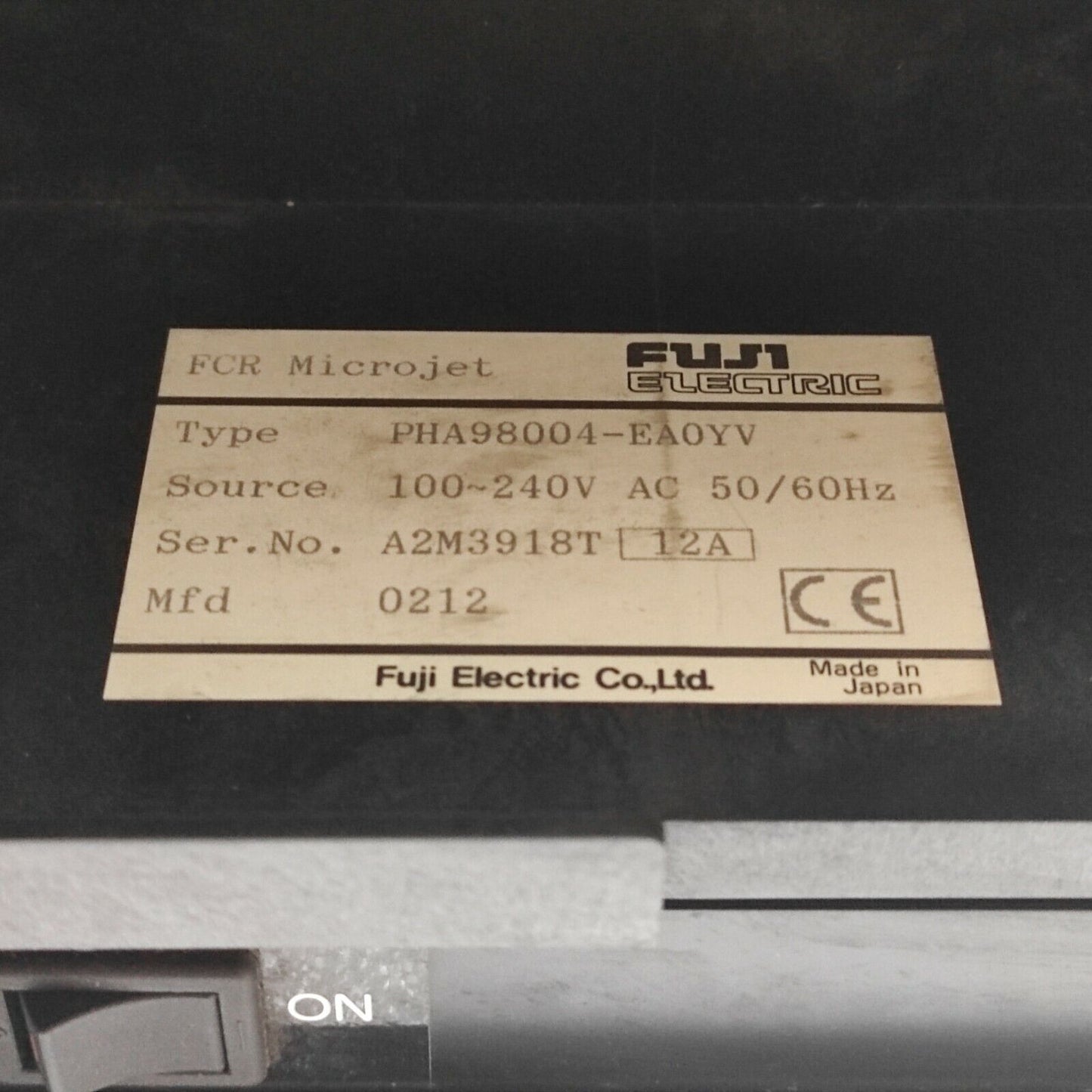 FUJI ELECTRIC PHA98004-EA0YV STRIP CHART RECORDER 100-240V