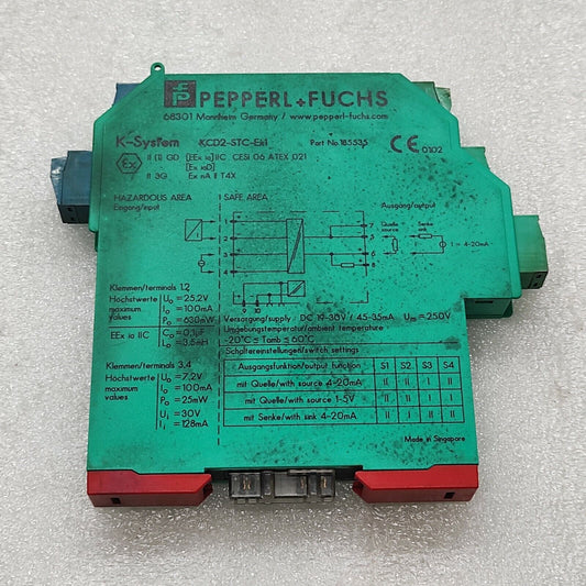 PEPPERL + FUCHS KCD2-STC-EX1 TRANSMITTER POWER SUPPLT 185535 LOT OF 2 UNIT