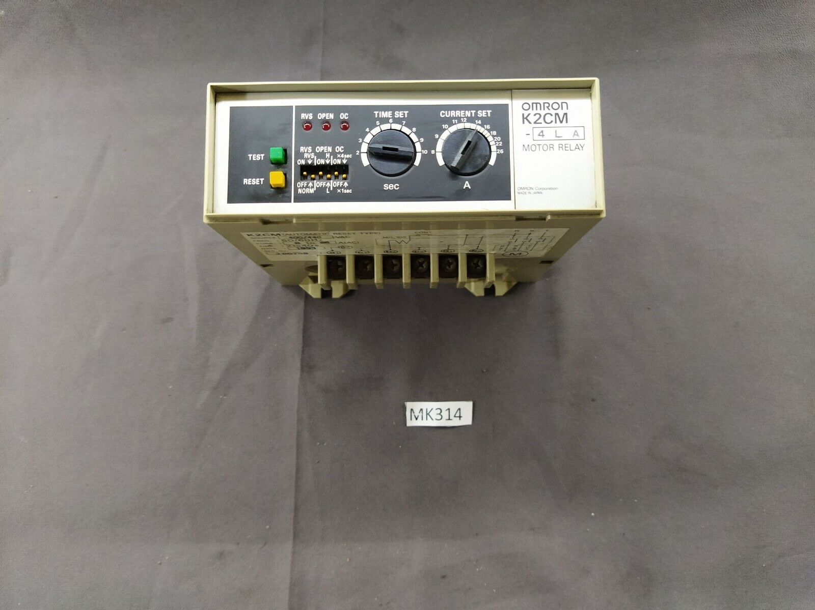 Omron K2CM 4LA Motor Relay 400-440 VAC K2CM4LA