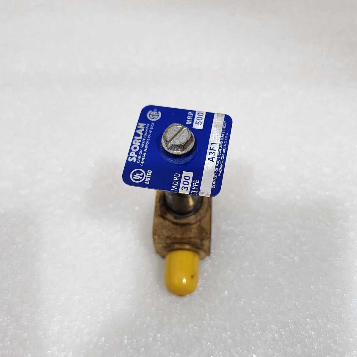 SPORLAN A3F1 SOLENOID VALVE MOPD 300 MRP 500