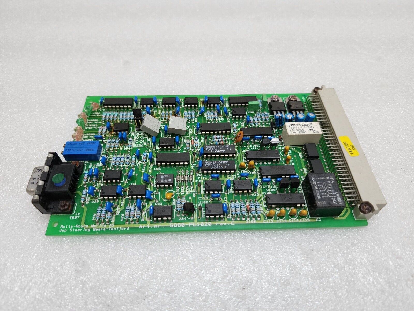 ROLLS-ROYCE MARINE AS 5880-PC1020 DEP STEERING GEARS TENFJORD