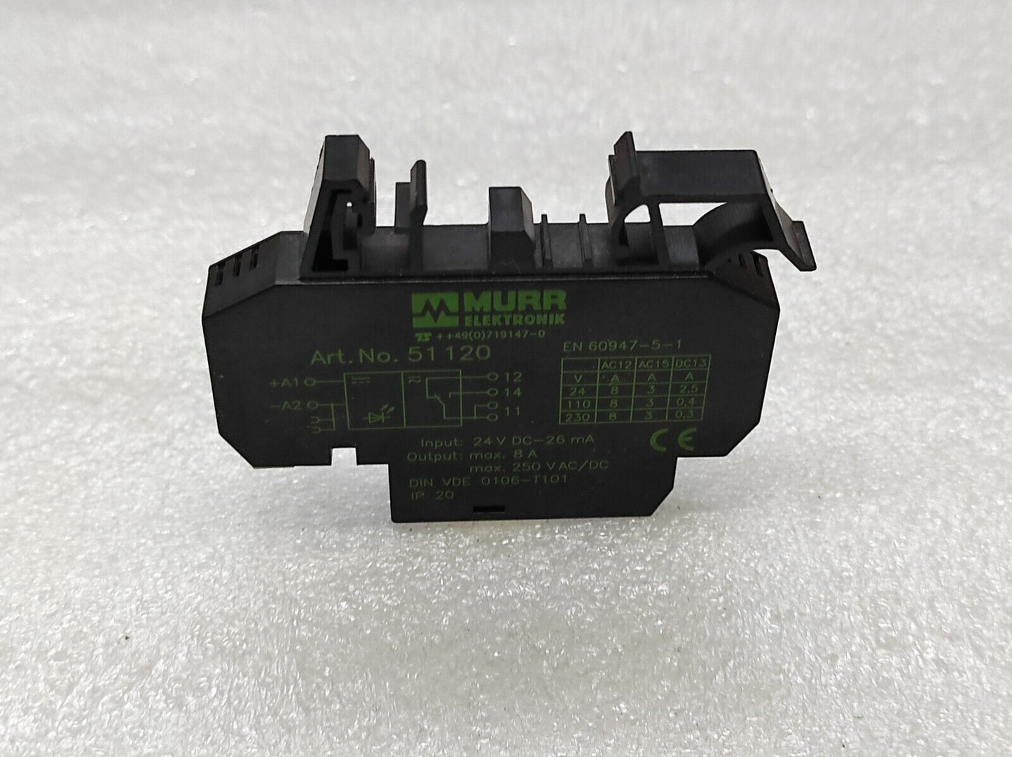 MURR ELEKTRONIK 51120 INTERFACE RELAY LOT OF 6 UNIT