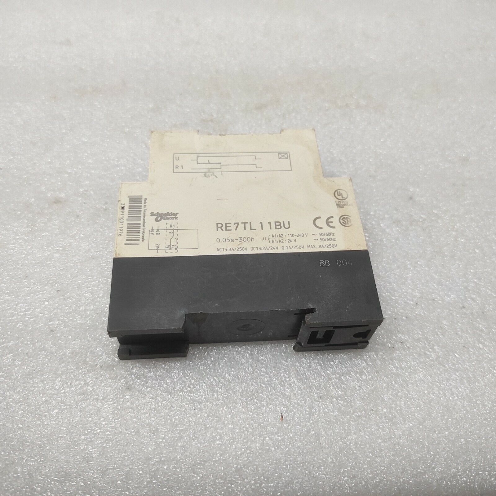 TELEMECANIQUE RE7TL11BU ON DELAY TIMING RELAY 110-240VAC/24VAC-DC