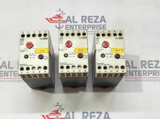 SQUARE D TYPE DNAR SERIES B LIQUID LEVEL CONTROL RELAY 220V 