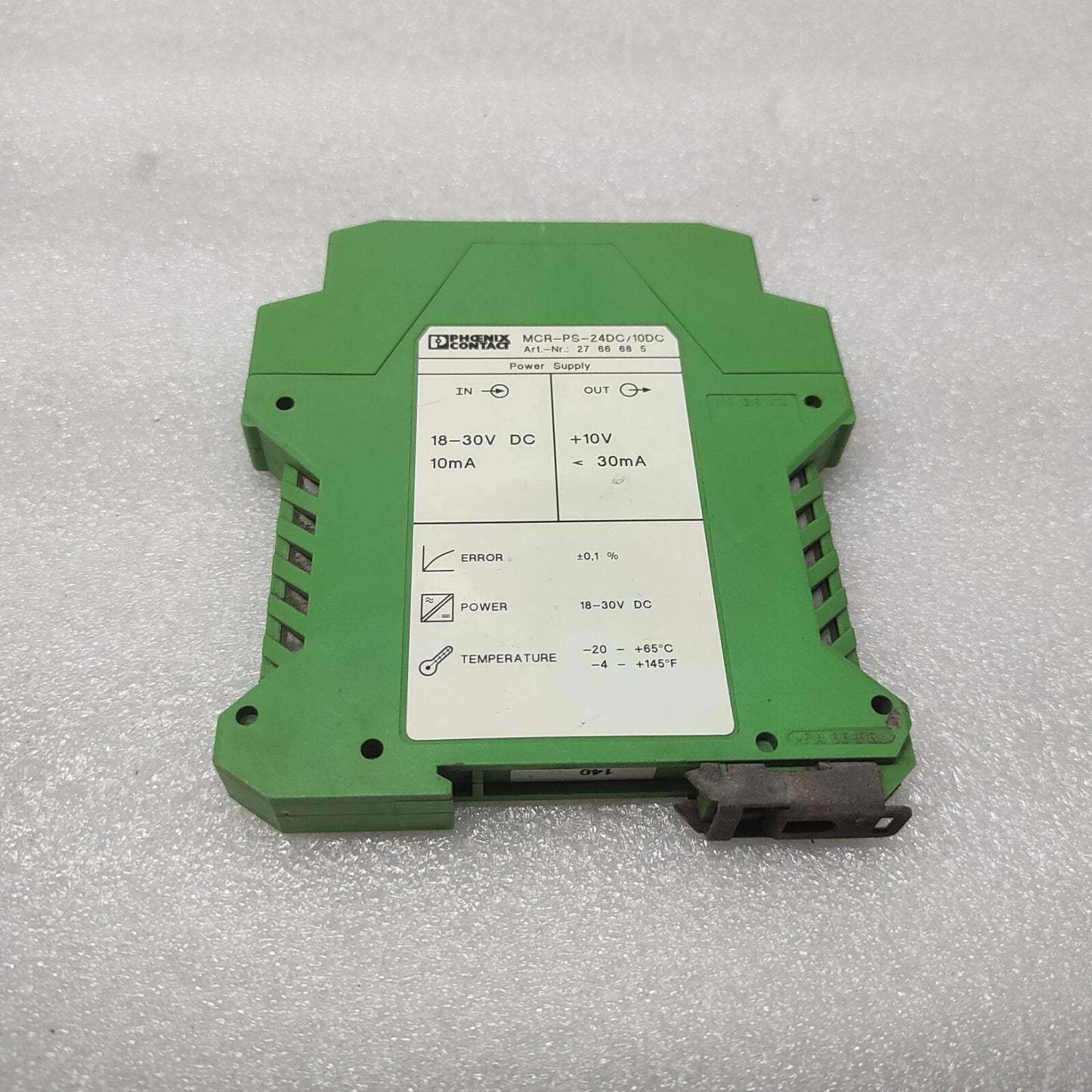 PHOENIX CONTACT MCR-PS-24DC/10DC SIGNAL CONDITIONER 2766685