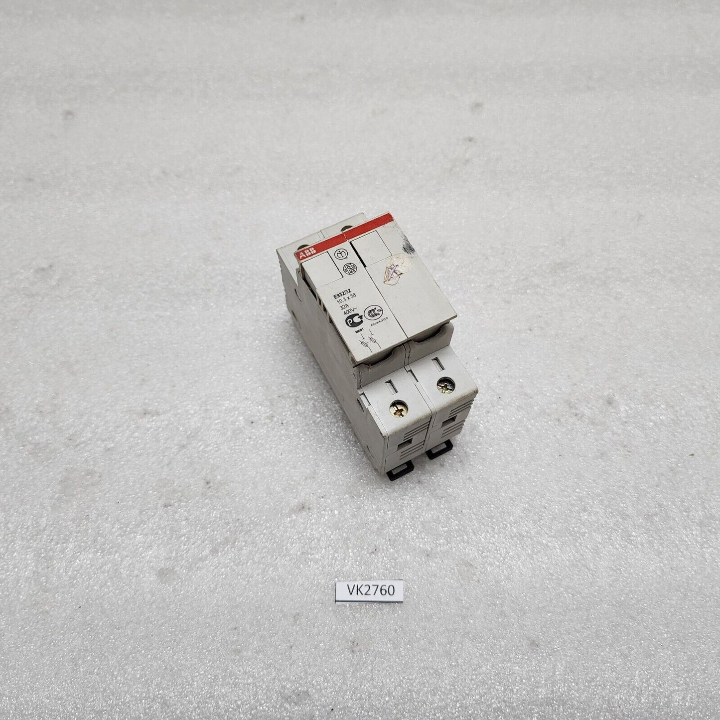 ABB E93232 FUSE HOLDER 10.3X38MM 32A 400V