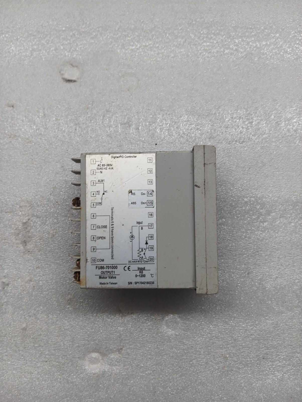 TAIE FU86 DIGITAL PID CONTROLLER FU86-701000 85-265V
