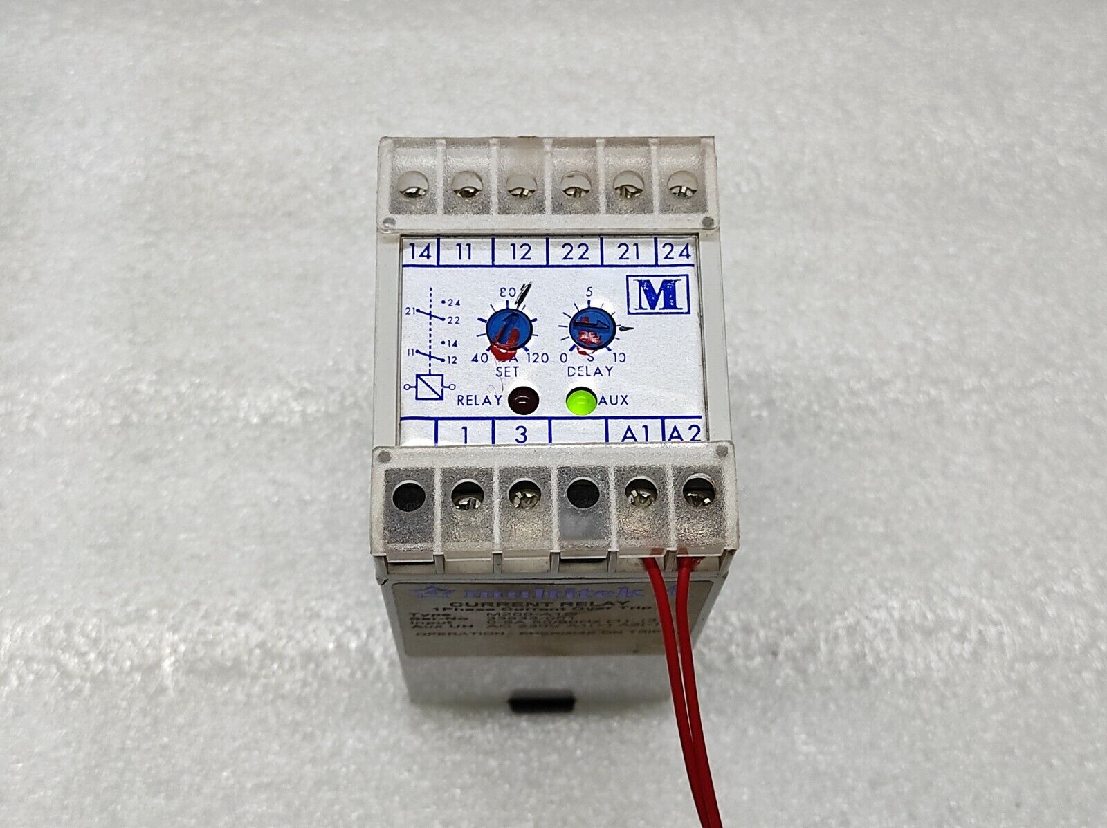 MULTITEK M200-A1O CURRENT RELAY 230V 1-PH CURRENT OVER TRIP