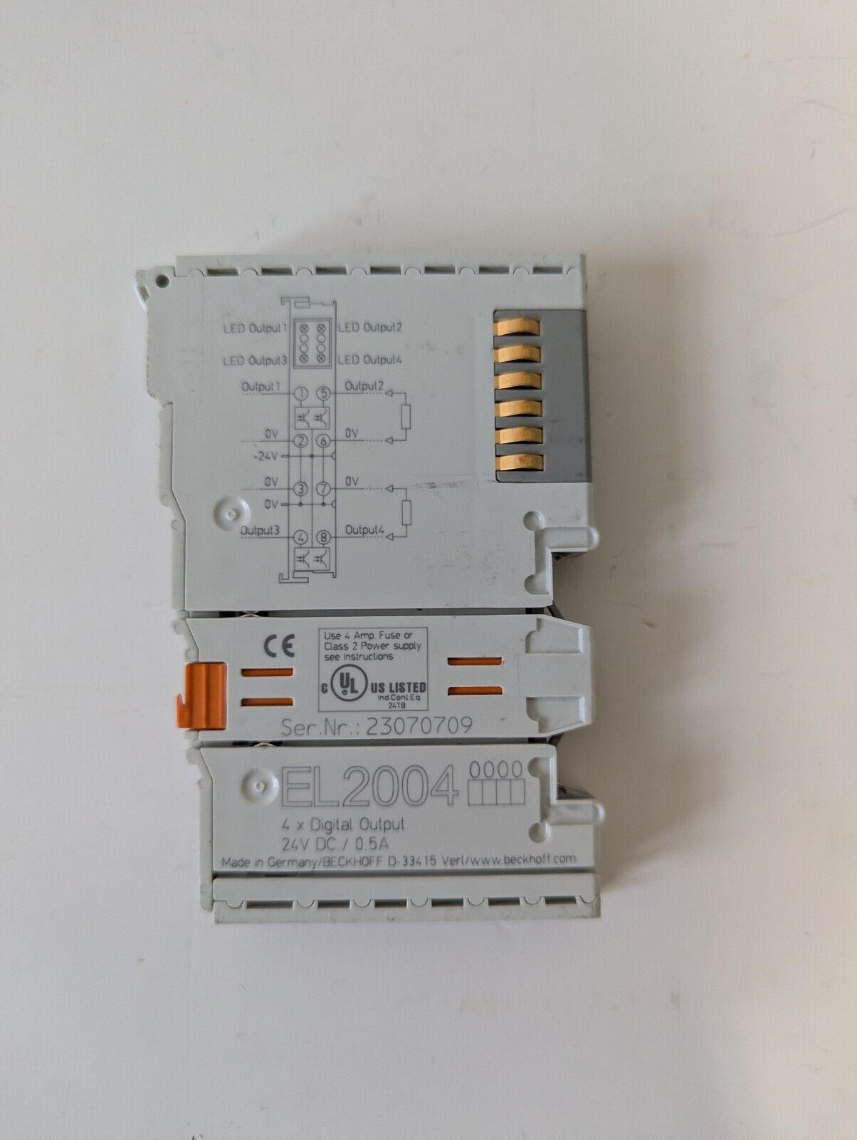 BECKHOFF EL2004 Digital Output Terminal