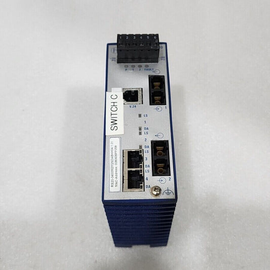 HIRSCHMANN RS20 INDUSTRIAL ETHERNET SWITCH RS20-0400M2M2SDABHH04.1.01