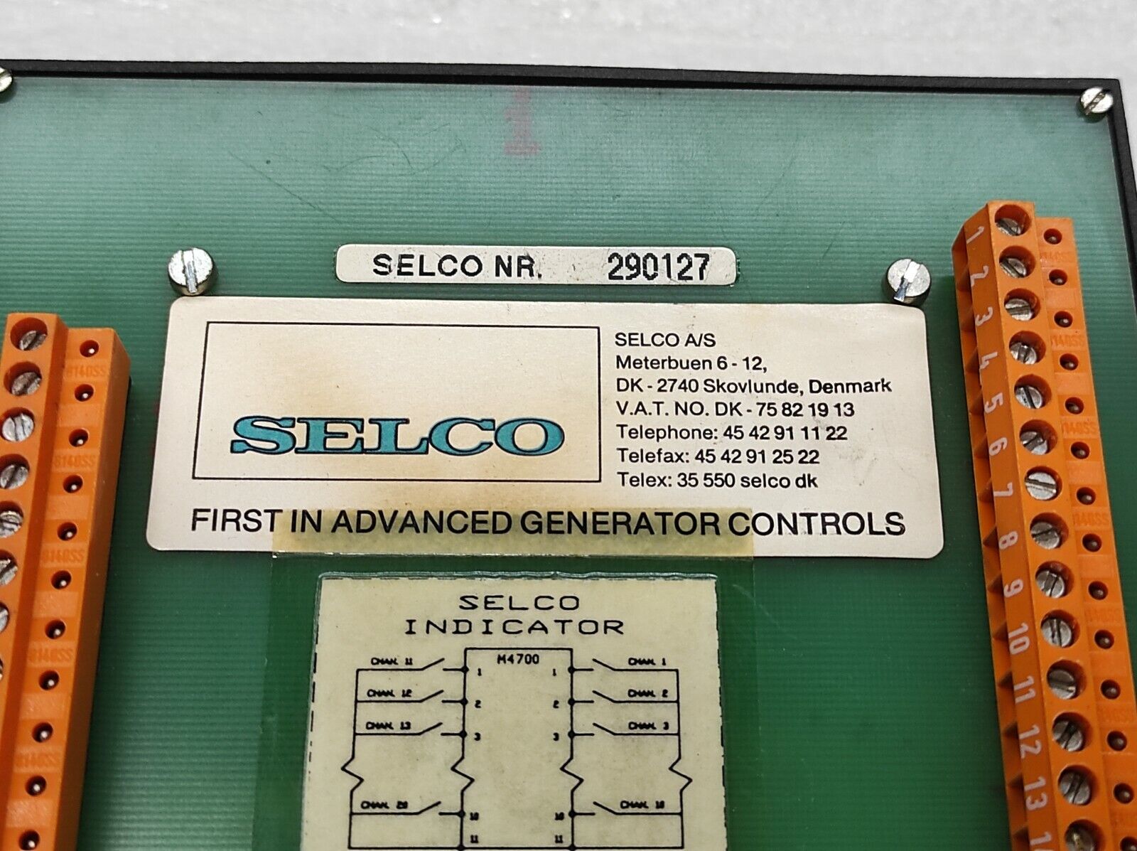 Selco M4700 24VDC Engine Alarm Indicator Panel M4700-00