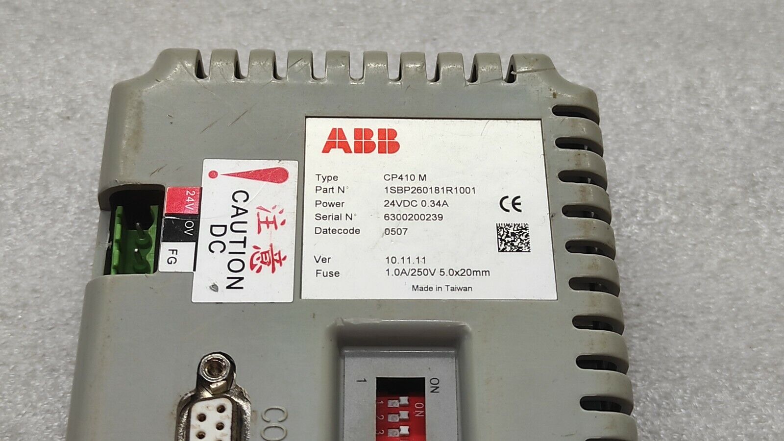 ABB CP410 M CONTROL PANEL 1SBP260181R1001 24VDC 