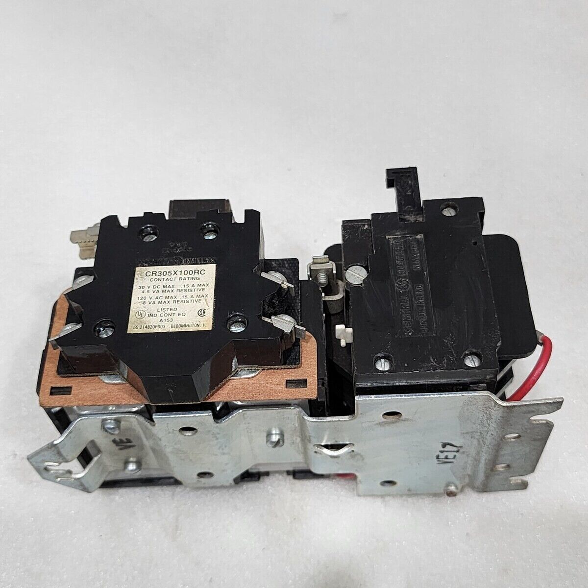 GENERAL ELECTRIC CR306A0 3-POLE MAGNETIC MOTOR STARTER CR305X100RC COIL 110-120V