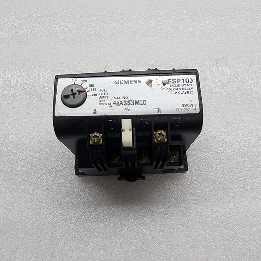 SIEMENS 48ASS3M20 SOLID STATE OVERLOAD RELAY ESP100