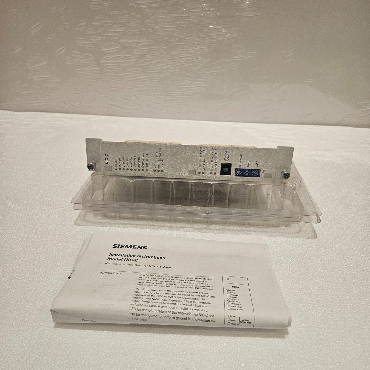 SIEMENS NIC-C NETWORK INTERFACE CARD 500-033240