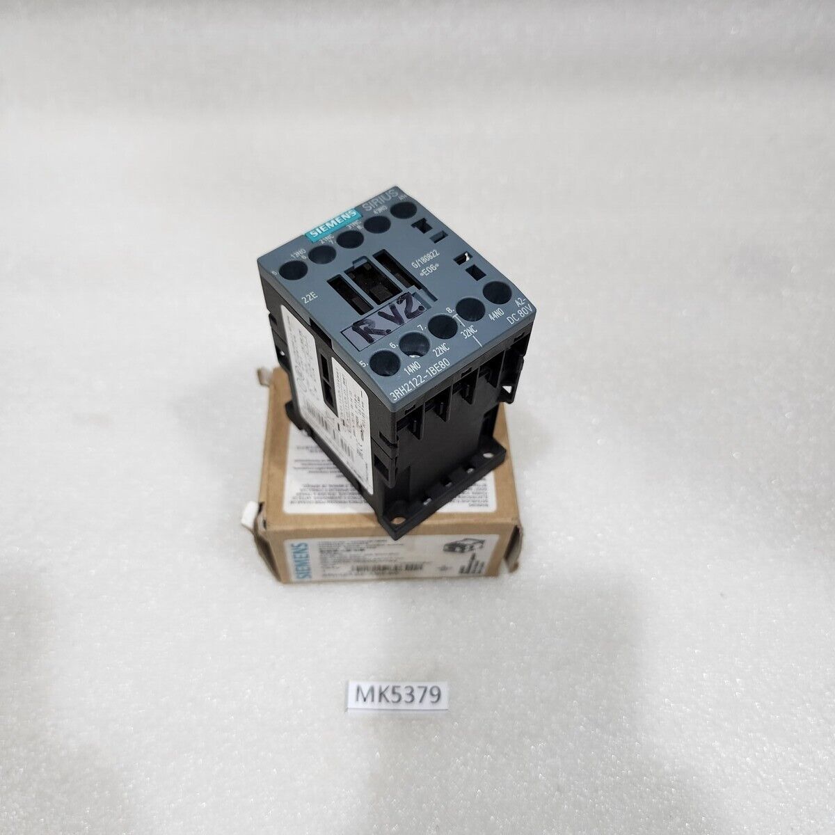 SIEMENS 3RH2122-1BE80 CONTACTOR RELAY 80VDC 2NO+2NC